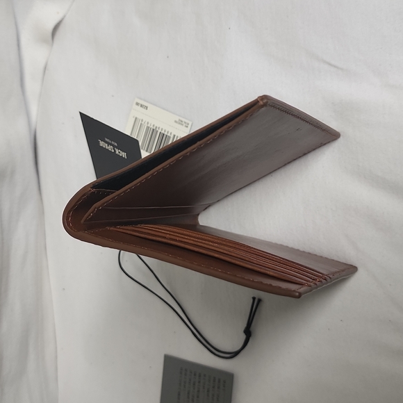 JACK SPADE PASSPORT WALLET W6RU0272 610 LEATHER TABACO 226 - Picture 10 of 15